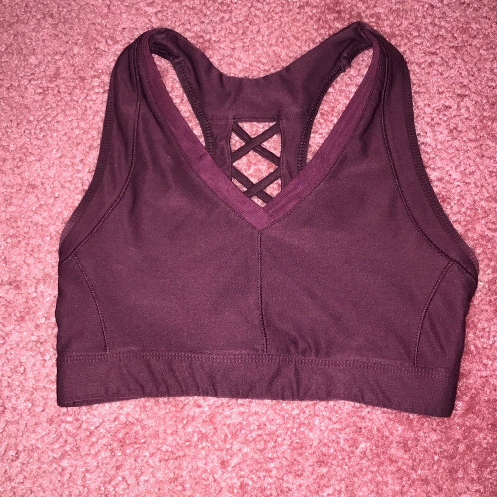Burgundy Athletic Sports Bra Avia Brand
